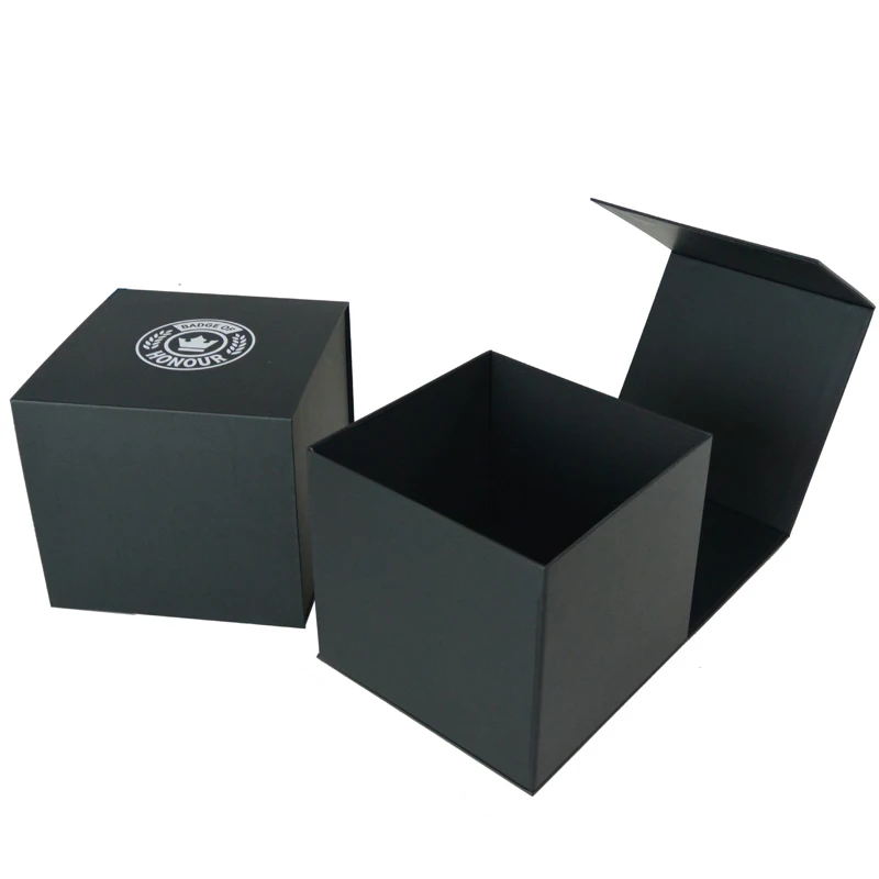 
Cheap custom black hat packaging box 