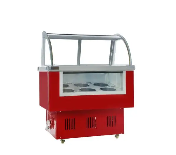 Gelato Ice cream display freezer/ ice popsicle refrigerator display fridge supermarket commercial chest showcase