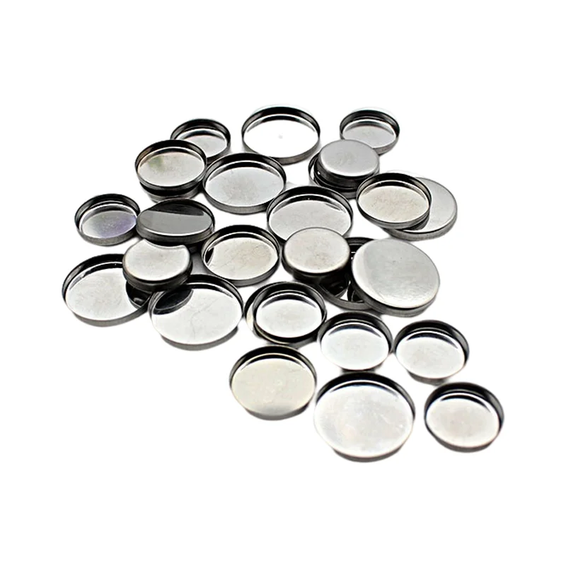 aluminium eyeshadow pan  pressed tin pan for eye shadow  20 22 25 26 35 mm