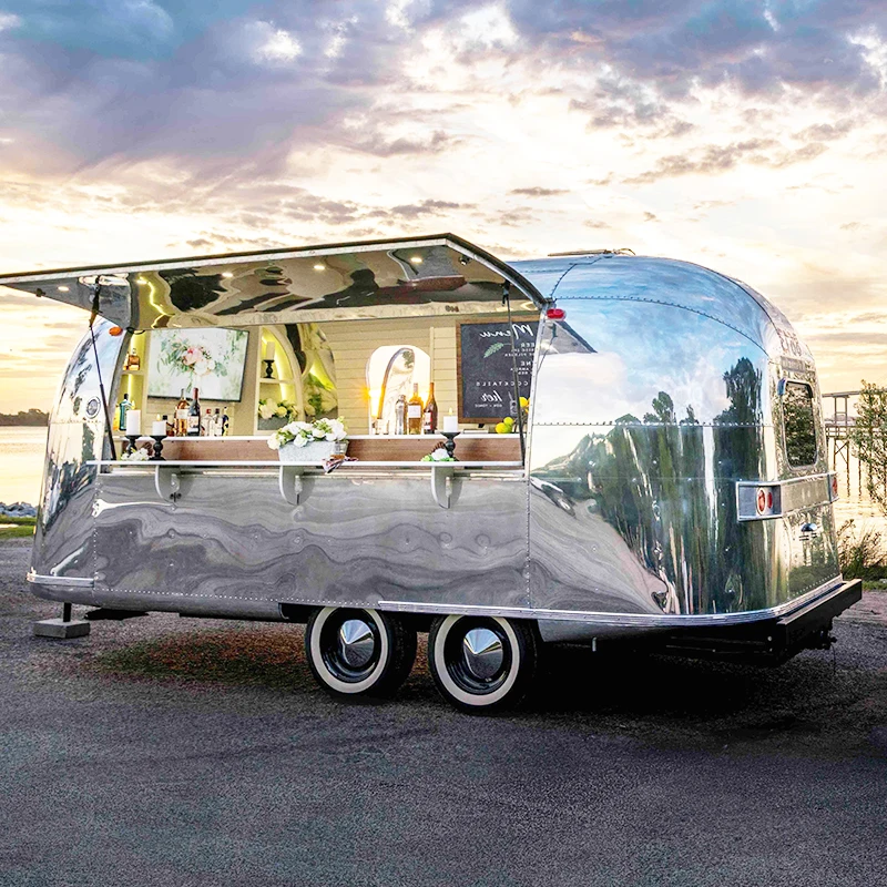 Prosky Food Vending Van Catering Fully Equipped Concession Street Mobile Food Truck Cart Fast Food Trailer for Sale