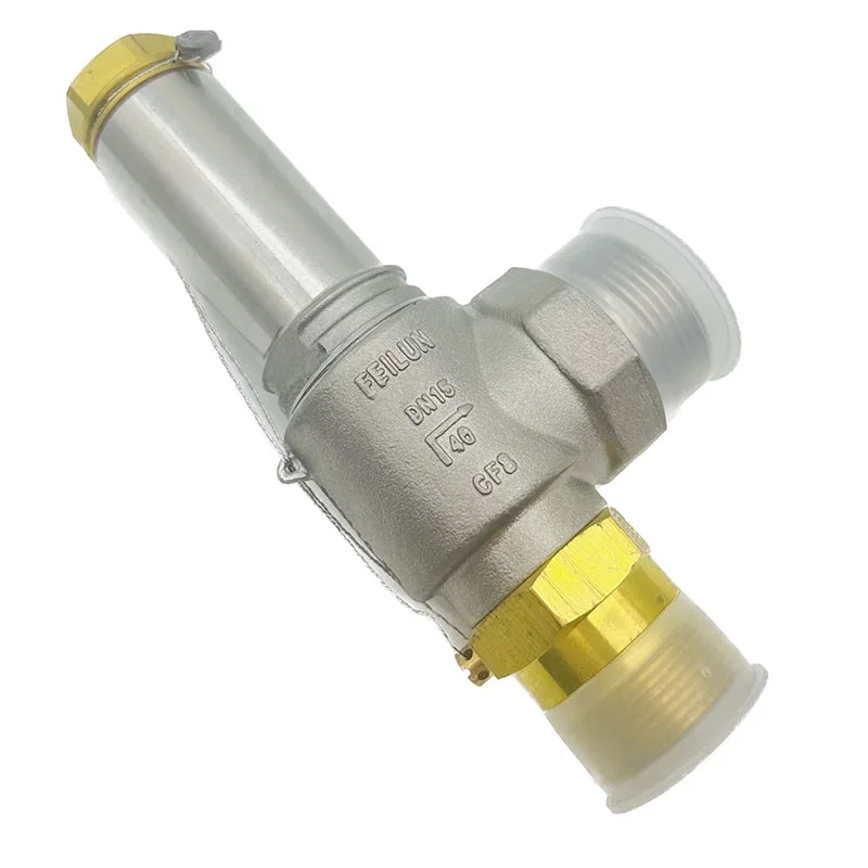 Cryogenic full lift safety relief valve in stainless steel for lng ln2 storage tank