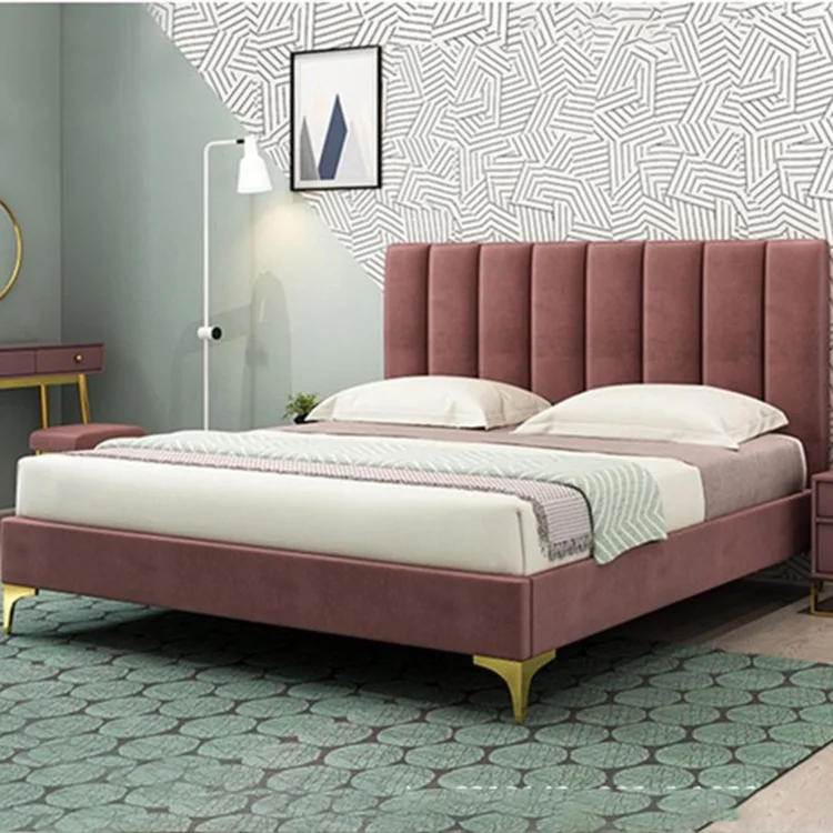 AIDI Full Size Tufted 12-14 Inch Adjustable Solid Slat Support Headboard Upholstered Frame Platform Twin Wood Bed With Mattress