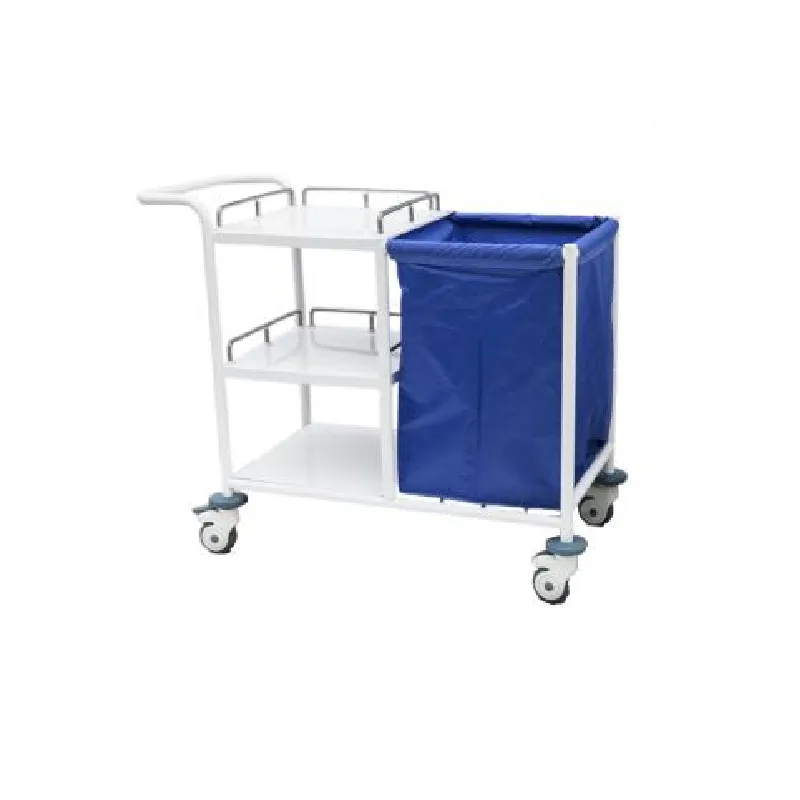 CE ISO Dirty Linen Laundry Trolley Cleaning Stainless Steel Nursing Trolley