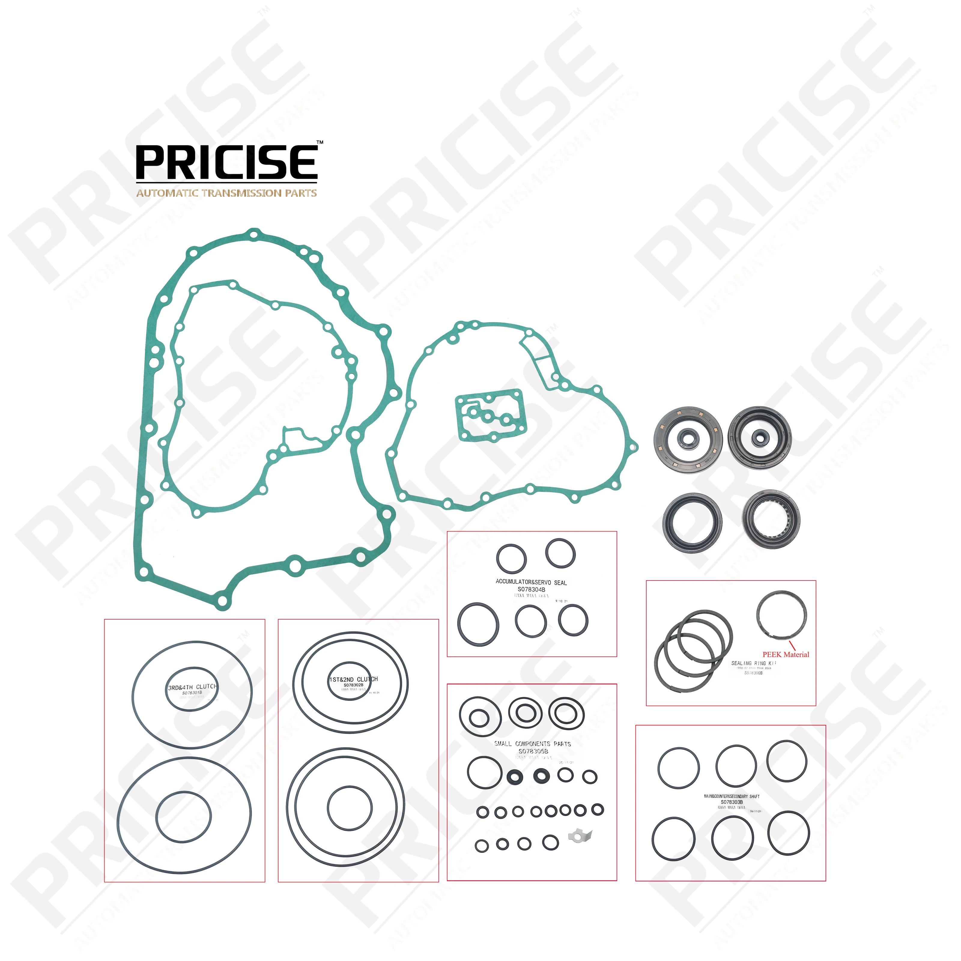 BAXA MAXA transmission system overhaul seal kit K078900B