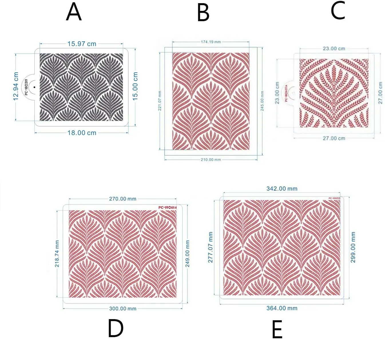 Eco-friendly Plastic Decorating Tools Mesh Fondant Stencil Template Cake Stencils For Baking Decoration Wedding