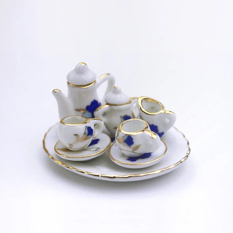 Dollhouse Accessories Diy Miniature Model Toy Custom Creative Simulation Ceramic Set