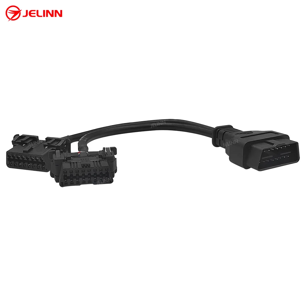 OBD 2 OBD2 Splitter Y Cable for Kia Hyundai Dodge Jeep Chrysler Nissan Toyota Mitsubishi Suzuki Lexus Infiniti Tata Land Rover
