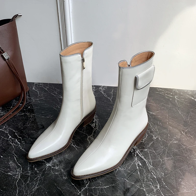 Women Shoes autumn winter Boots ankle fashion comfortable genuine leather For The Latest new Classical