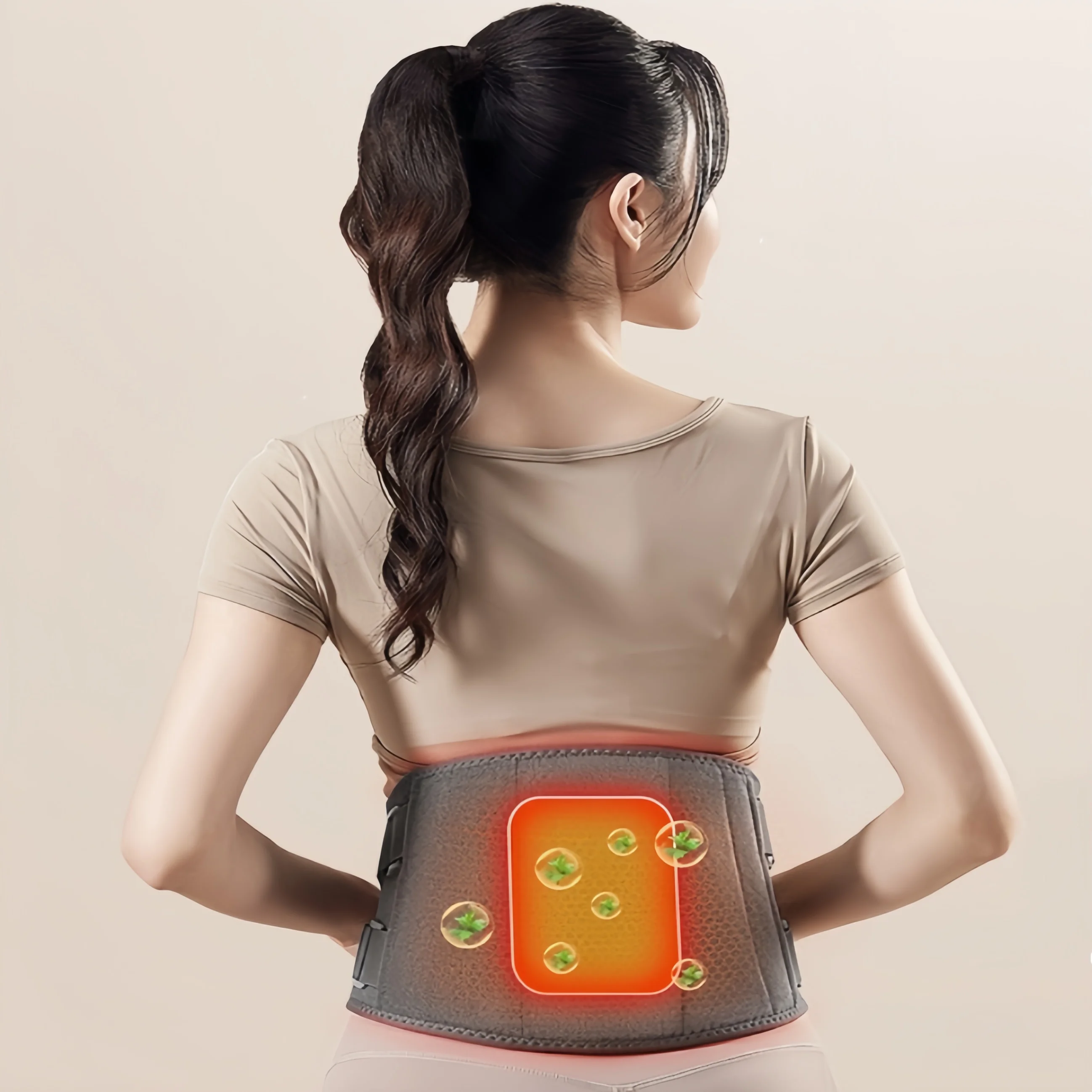 Weight Loss Heating Abdominal Waist Hot Compress Vibration Fat Burning Massage Belt Pain Relief Slimming Vibrating Pain Relief