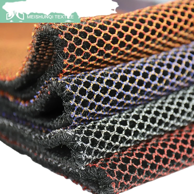 new Polyester Warp Knitted Sandwich Spacer 3D Air Mesh Fabric For Motorcycle Seat Cover car seat cushion