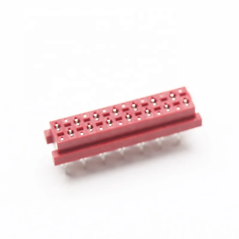 5.0mm Height Micro Match Female SMT Connector Red IDC Socket cable