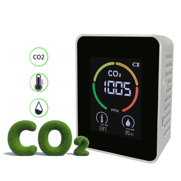 CO2 Carbon Dioxide Detector Greenhouse Air Quality Temperature Humidity Monitor Fast Measurement Infrared NDIR Sensor CO2 Meter
