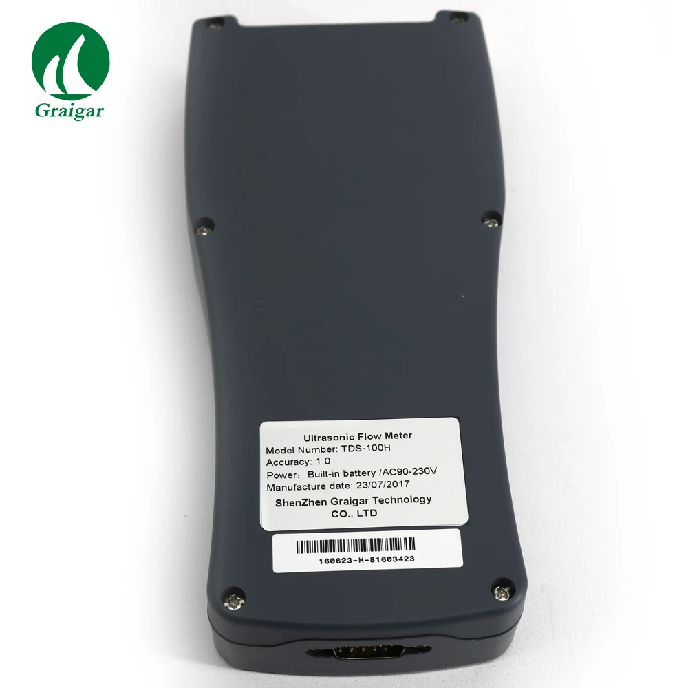 TDS-100H портативный ультразвуковой расходомер с зажимом на датчике M2(DN50-700mm) Водный расходометр 100-240V