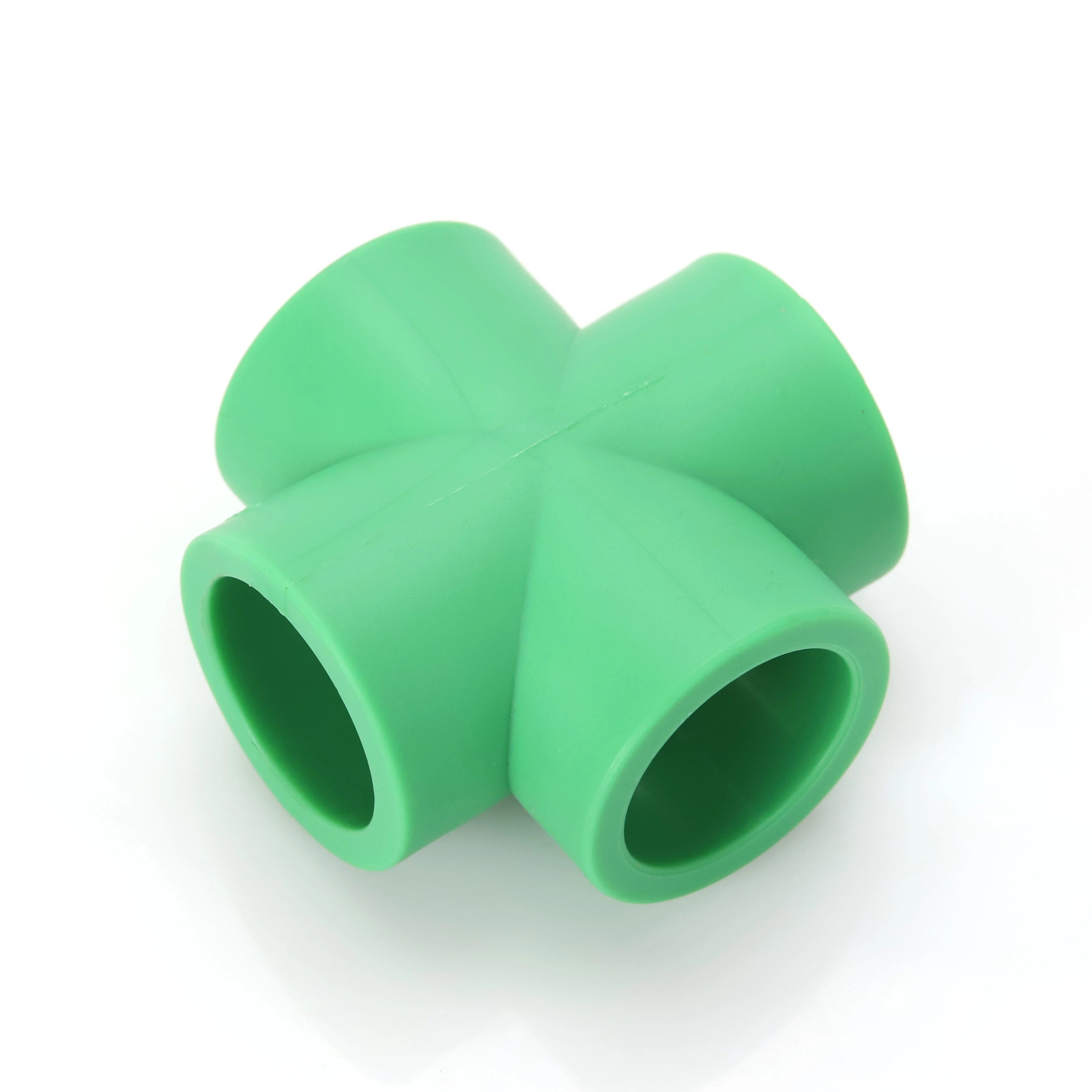 Четырехсторонний соединитель для труб из полипропилена, сантехнические принадлежности для водопроводных труб, поперечный фитинг из полипропилена