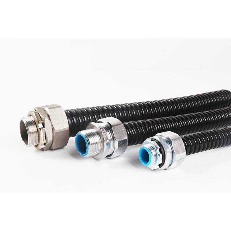 IP68 waterproof Electrical 15mm or 16mm liquid tight metal flexible conduit and couduit fittings
