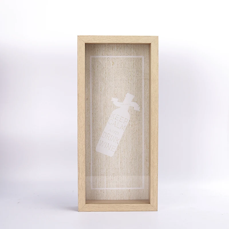 Wooden Art 3D Shadow Box Deep Picture Photo Frame High Quality Custom White Bag Customized Europe Wood Logo Style Packing Family