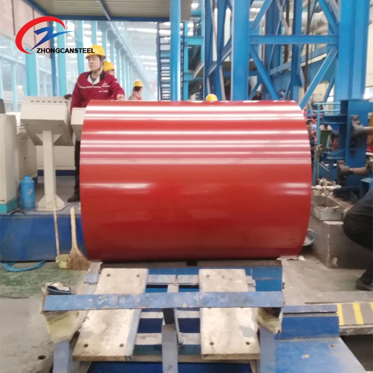 prime ppgl steel coil red color prepainted hot dipped galvalume / aluzinc steel coil