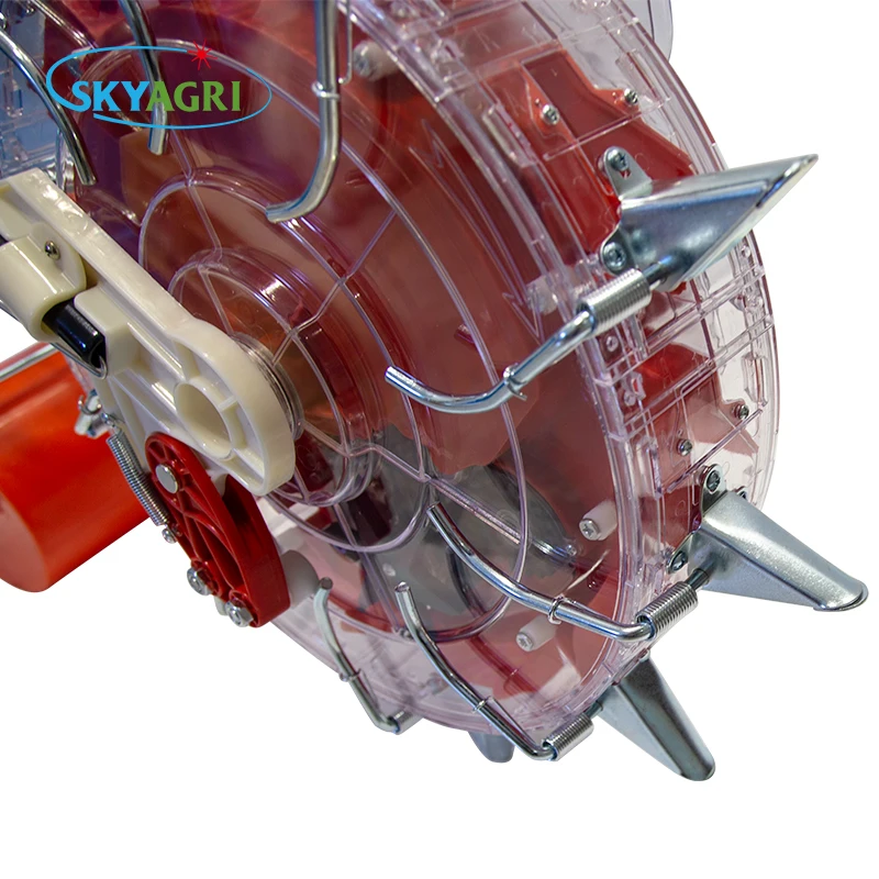 Double barrel Seeder Drill Machine portable manual hand corn/onion/bean vegetable seeder machine