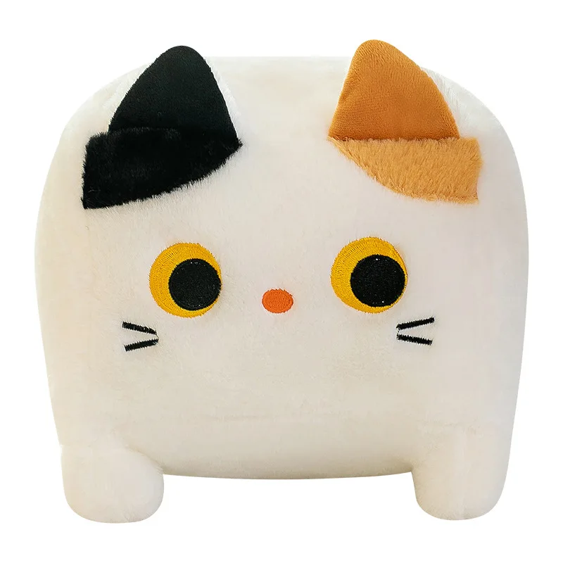 Hot Cheap Price Cute Square Cat Stuffed Animal Plush Dolls Pillow Tiny Square Kitten Children Play Plush Toys