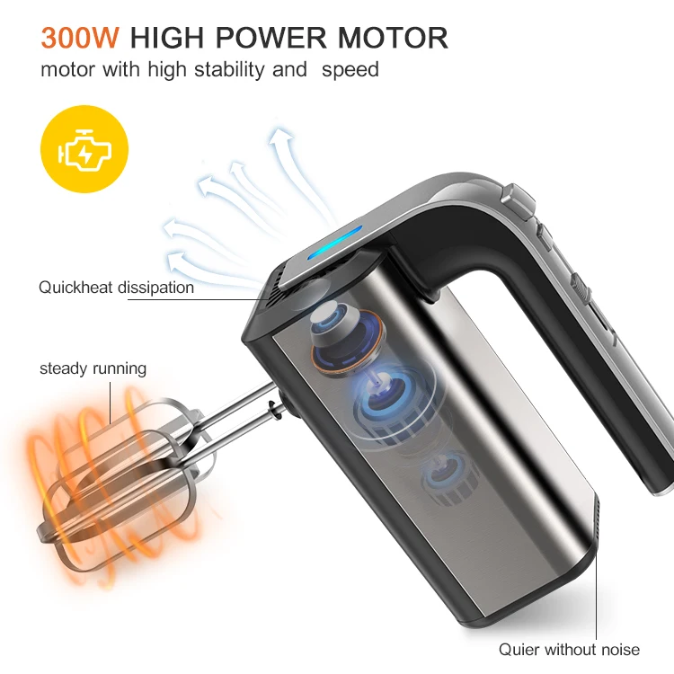 small Pastry mixers mixing flour Mixer ng pagkain 100w 200w 300w 350W Kitchen hand mixer