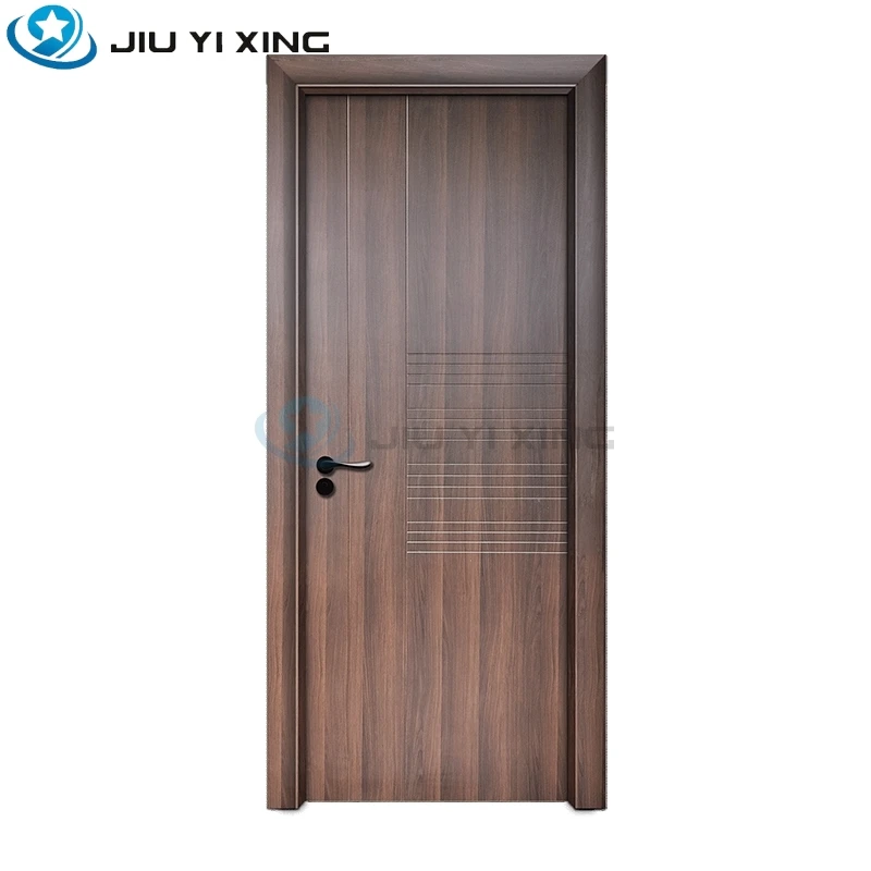 Jiuyixing China Top Brand High Quality Full WPC Door Factory Price Interior Door With Door Frame For Bedroom Easy Installation