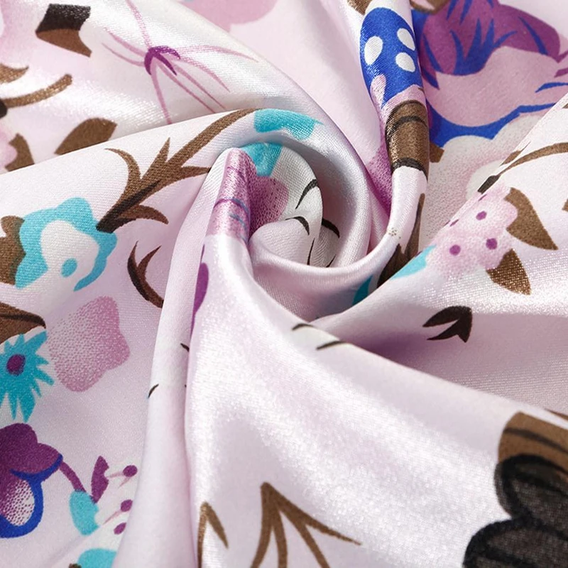 Мягкая гладкая эластичная атласная ткань из полиэстера и спандекса