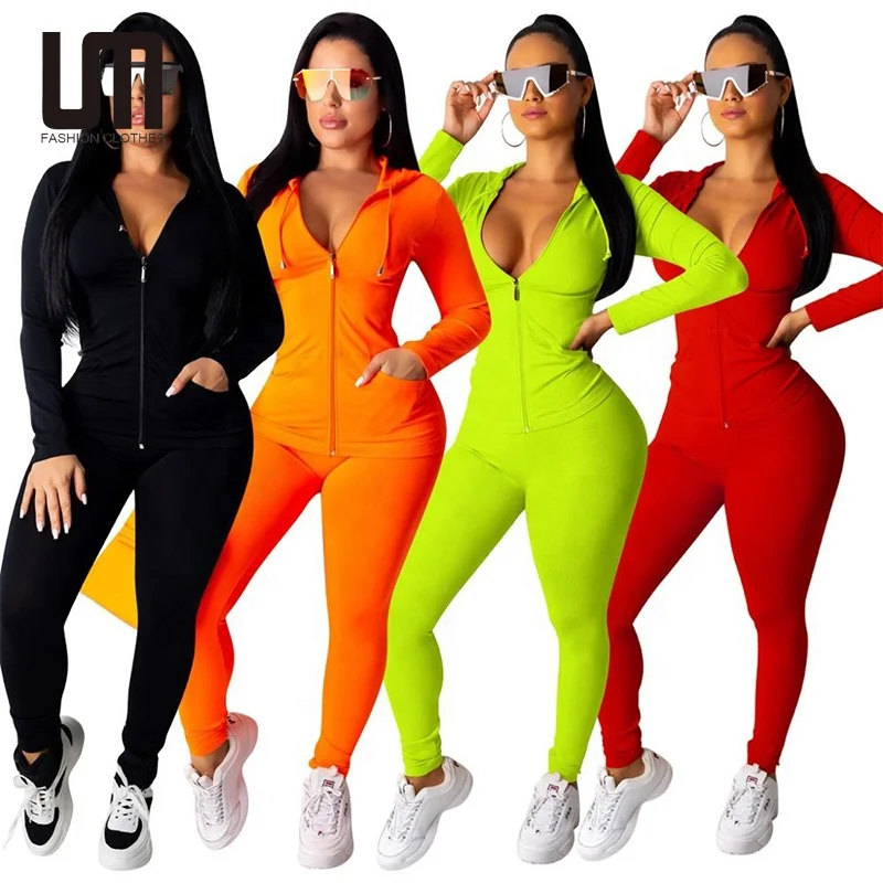 Liu Ming Hot Sells Womens 2 Piece Tracksuit Sets Sweatsuit Outfits Hoodie Sweatshirt Jogging Sweatpants Suit