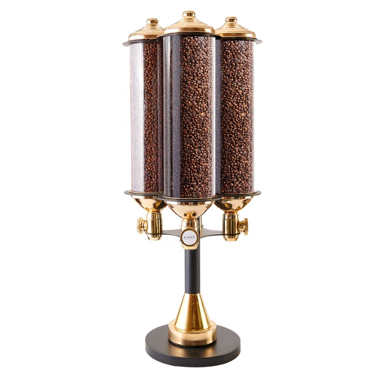 Лучший вращающийся дозатор кофейных зерен, коммерческий кофейный дозатор для столешницы, силос для кофе оптом с вращающейся системой