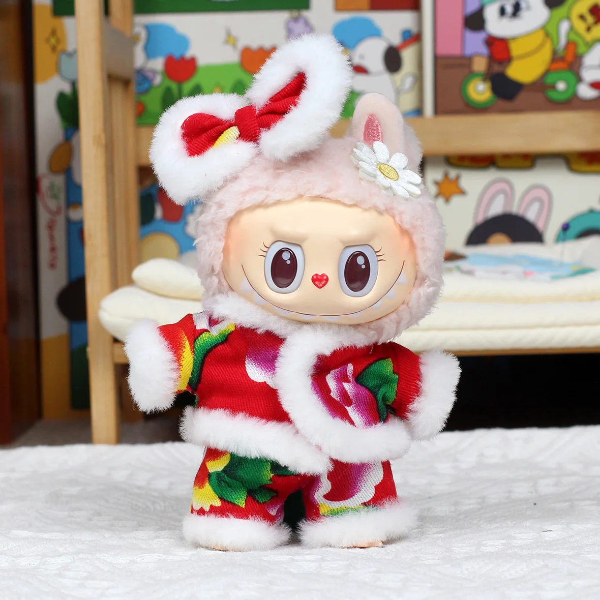 Only Clothes Wholesale Labubu Baby Clothes Vinyl Blind Box Pendant Doll Clothes