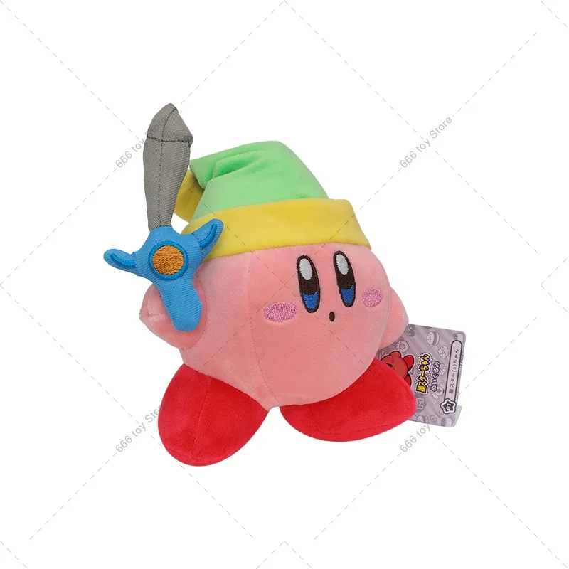 Kawaii Anime Star Kirby Sword High Quality Cute Stuffed Peluche Plush Great Christmas Birthday Gift for Children