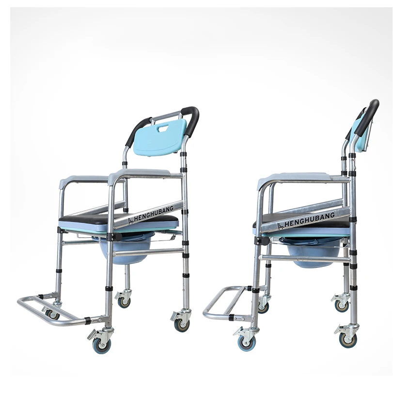 China Wholesale Bathroom Commode Chair Lift Transfer Wheelchair Disabled Bath Commode Shower Chair For The Elderly