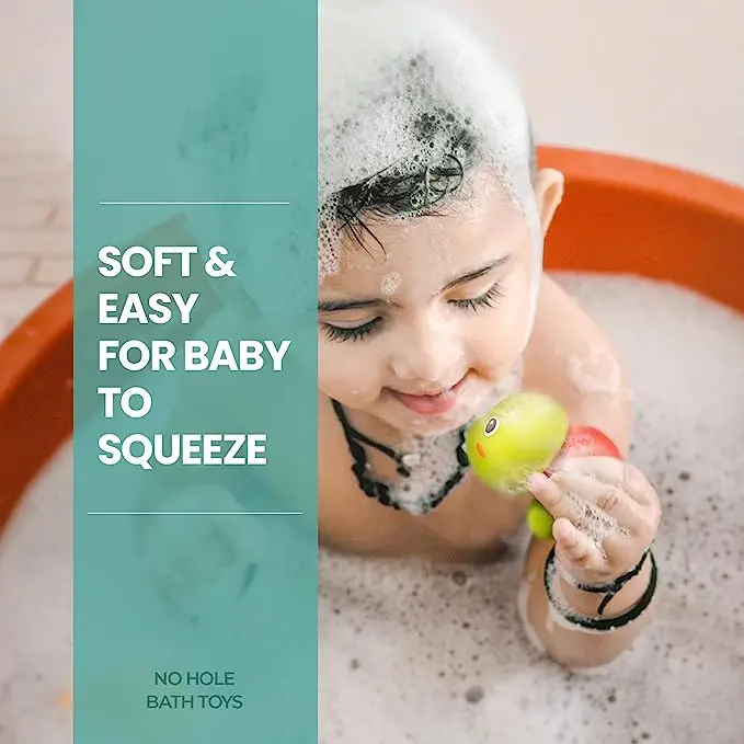 Mould Free Baby Bath Toys 18 Months - Non Porous Animal Bath Toys, Baby Bath Toys
