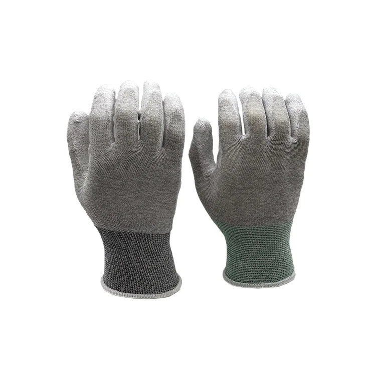 Antistatic Safety Mechanic Work Gloves Pu Coated Safety Gloves
