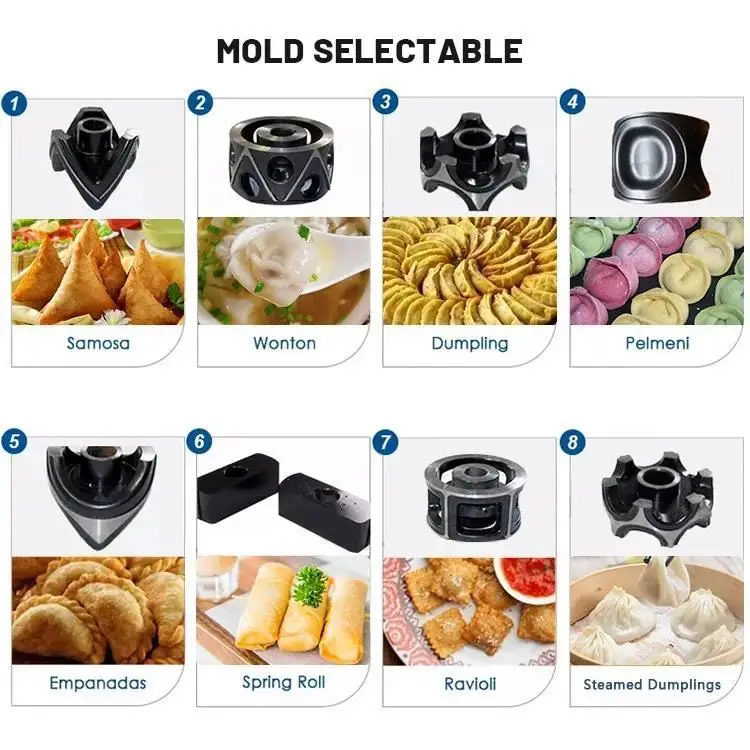 samosa folder machine dumpling wrap maker Manti Making Machine dumpling filling machine