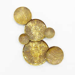 Luxury home decoration metal wall art hanging craft gold wall decor