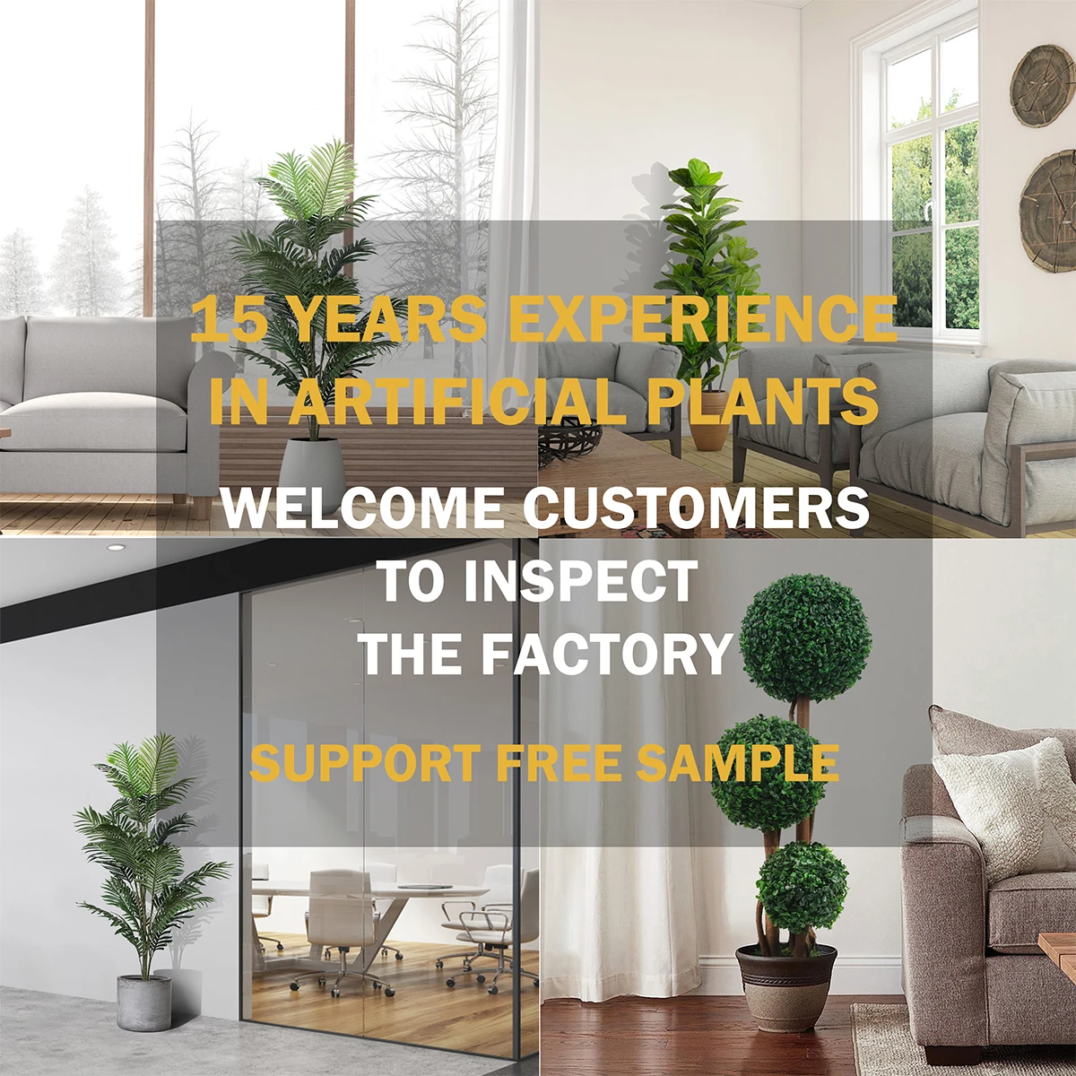 PZ-4-34 Home Garden Decor Faked Greenery Plant Silk Leaf Yucca Tree in Black Plastic Pot Topiary Artificial Tree