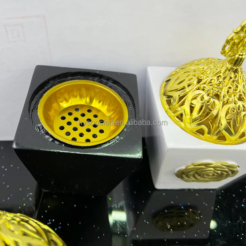 Arabic Resin Incense Burner Muslim Aromatherapy Furnace Home Zen Censer Burner Holder Decoration Crafts Christmas Gift