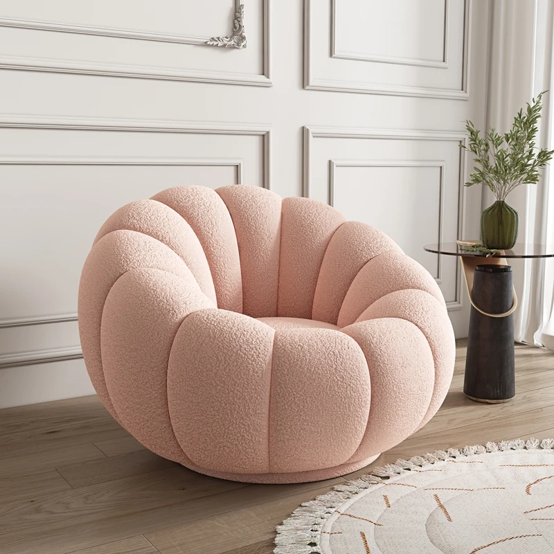 Minimalism Style Couchs Living Room Furniture Living Room Lounge Chairs Modern Interior Furniture Pumpkin Shaped Sofa