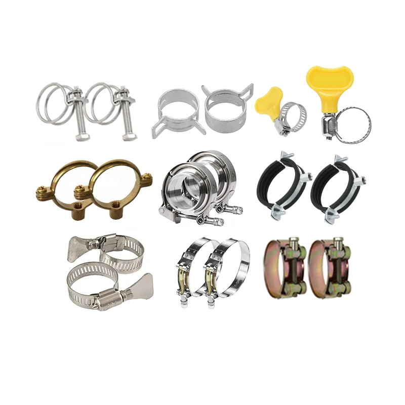74-79mm 80-91mm 92-97mm carbon, steel Adjustable T Single Bolt Clamps Double Wire Hose Clamps Heavy Duty T Bolt clamps/