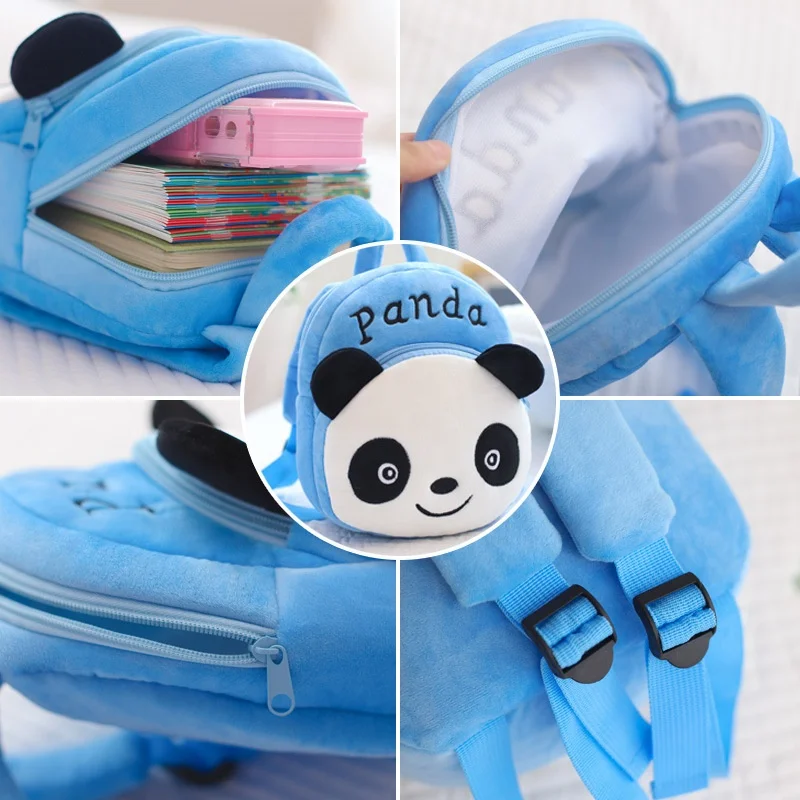 Children School Bag Boys And Girls Strawberry Animal Kids Kindergarten Plush Backpack