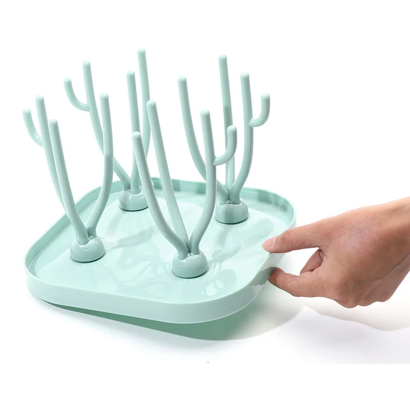 China supplier wholesale new design removable eco friendly reusable baby feeding bottle pacifier dry rack holder