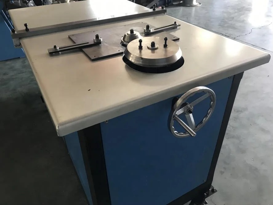 ventilation system electric galvanized steel elbow duct making machine