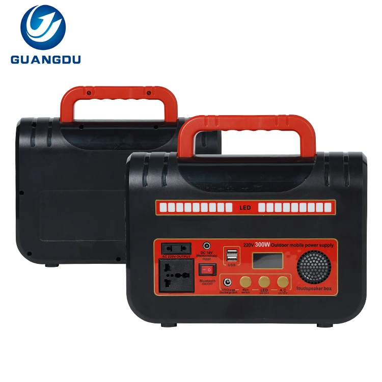 Hot Sale Products Outdoor Camping USB cable 300w Power Bank Portable Solar Energy Storage System