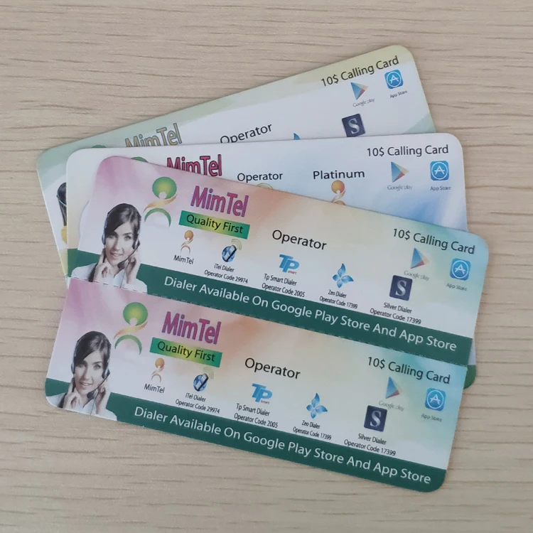 
Wholesale printing international mobile calling pin number paper scratch phone card 