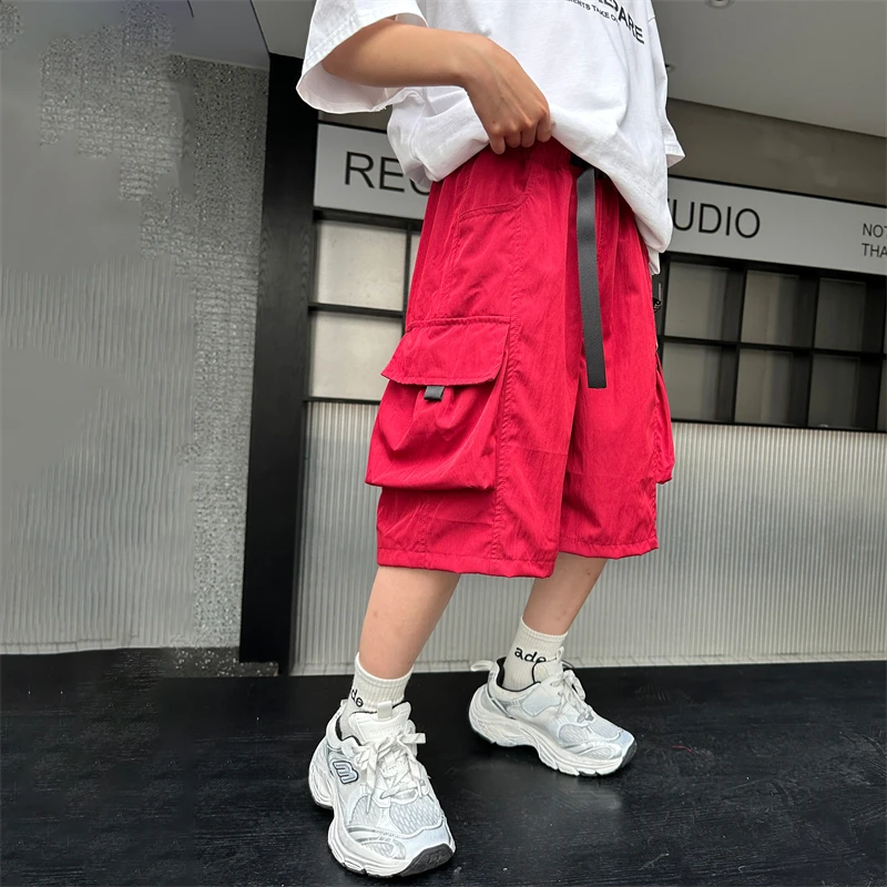 2024 New Fashion Versatile Casual Tooling Sports Shorts Suitable for Boys Outdoor Sports