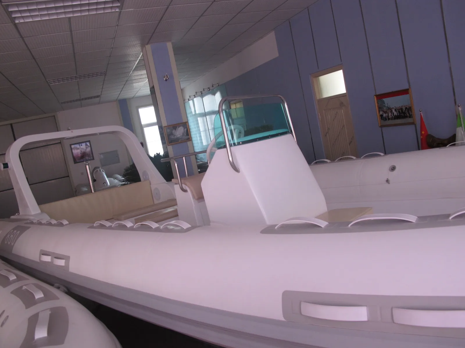 CE 21 Hypalon Or Pvc Inflatable Boat Rib 860 Boat For Sale