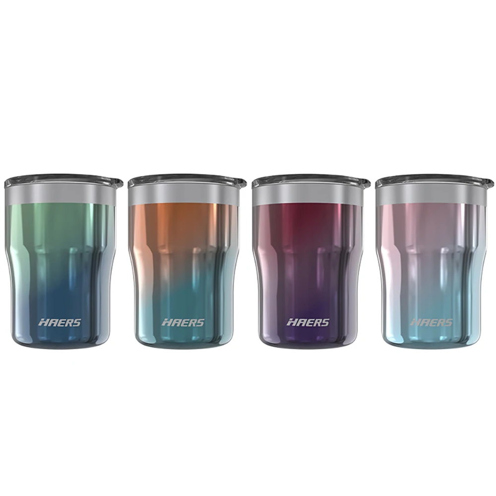 HAERS Custom Double Wall Coffee Mug Insulated Tumblers Sublimation Blanks Stainless Steel cup with Lid