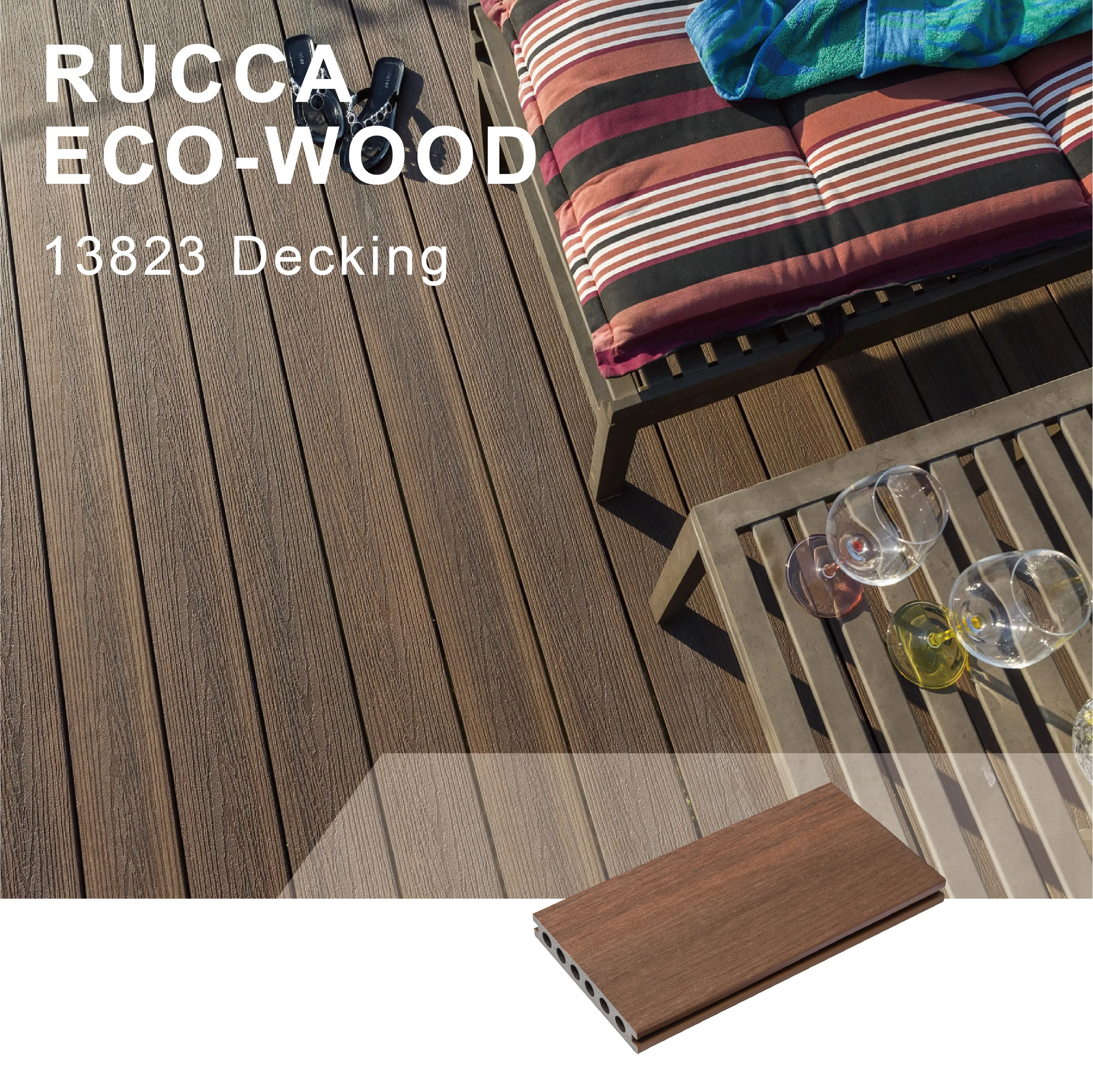 Hot Sale Black Wpc Wood Plastic Composite Decking Board 138*23mm wpc decking wood plastic composite deck