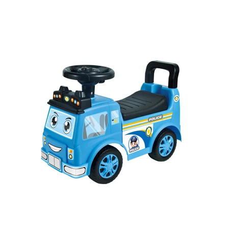 HH TOYS 2023 New Electric Free Wheel Baby Car Toy  With Music Cartoon Steering Wheel Ride-On Car Toy For Children