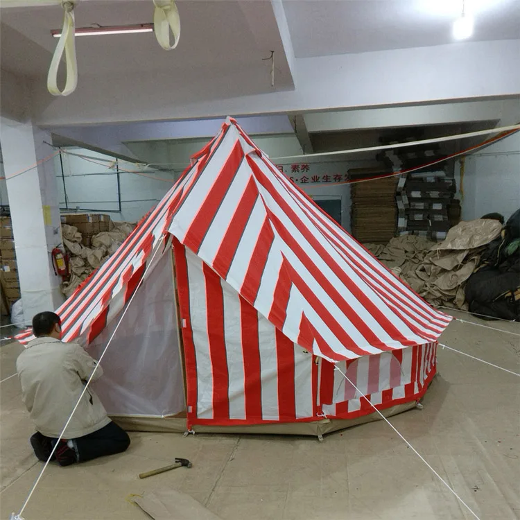 Factory Price Family Bell Tent Mongolia Yurt Up To 10 Person High Quality Waterproof Canvas Tent